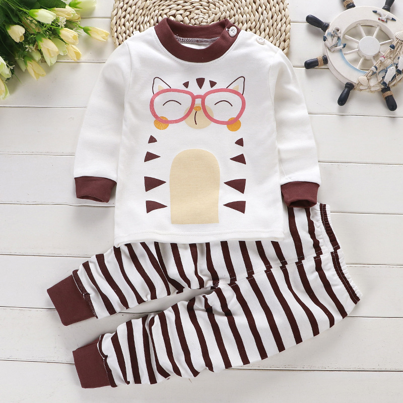 Bộ Đồ Ngủ Pijama 2 Món In Hoạt Hình Cho Bé Trai