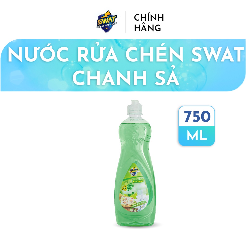 Nước Rửa Chén SWAT Siêu Sạch 750ML Tiện Lợi