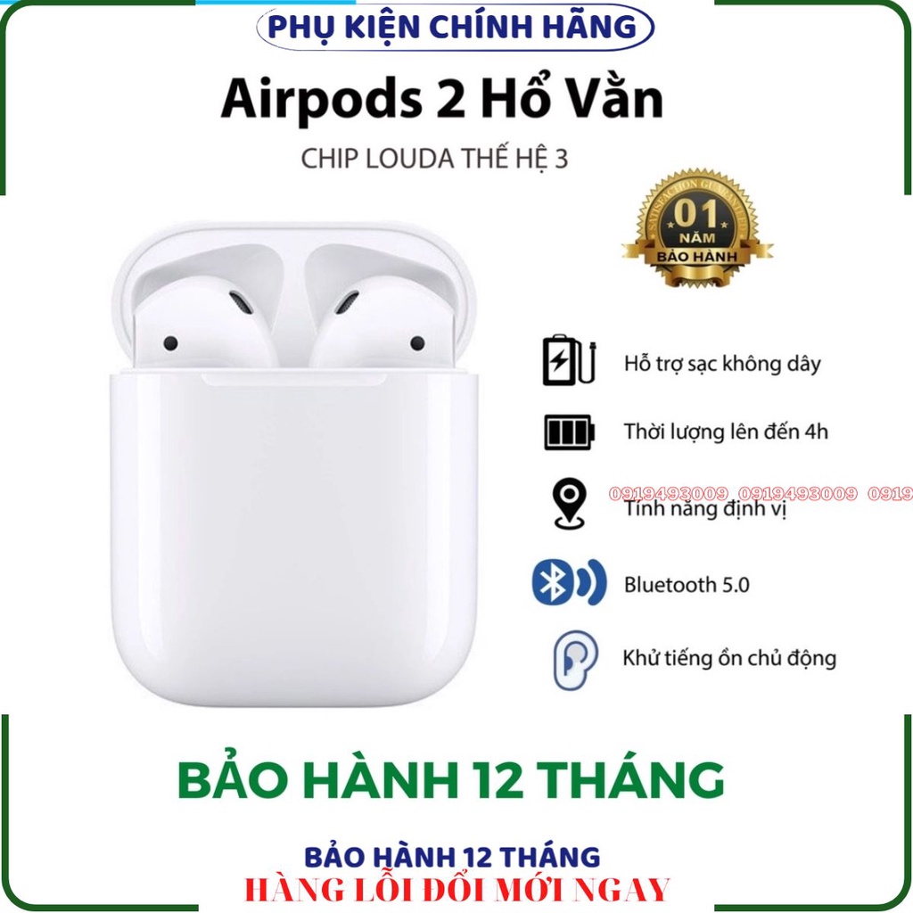 Tai nghe Bluetooth PHIÊN BẢN HỔ VẰN Cao Cấp Nhất - Dùng cả IOS và Android kết nối siêu nhanh CHÍNH HÃNG BH 1 NĂM