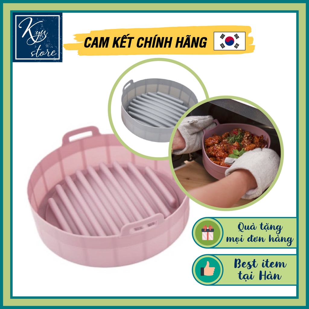 Khay Nồi Chiên Không Dầu Silicon An Toàn Trang Trí Aero Fry Pot 190 - 220 mm (Nồi 3L trở lên) [Hàng Nội Địa Hàn Quốc]