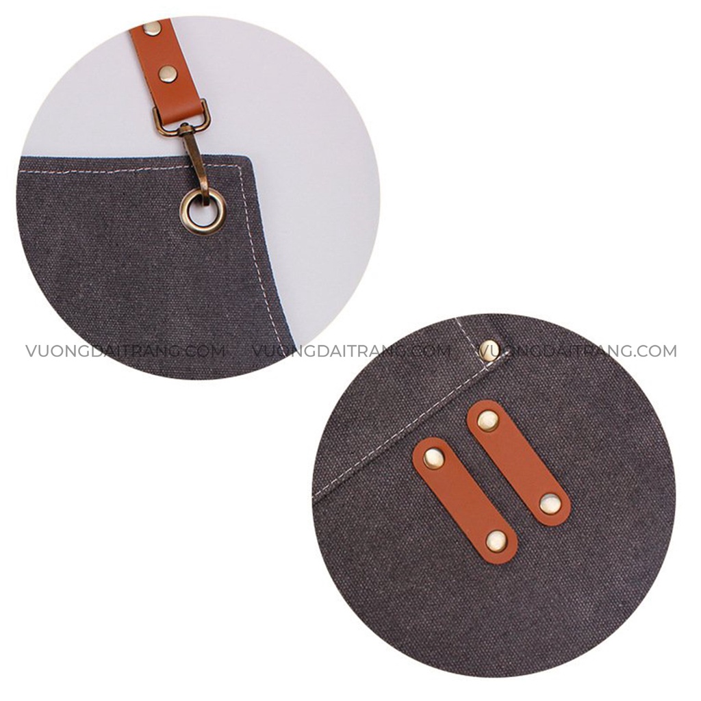 Tạp dề Canvas có thể điều chỉnh dây đeo, cho nhân viên spa, pha chế