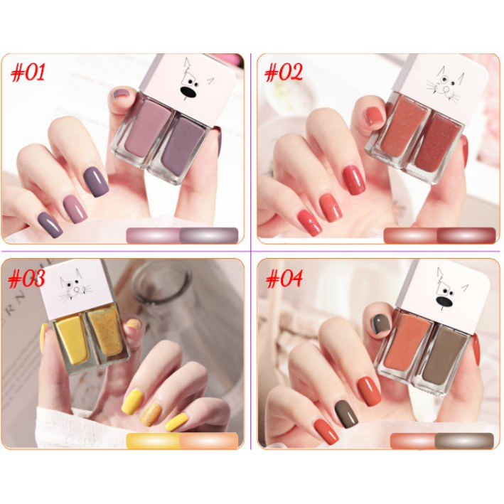 Sơn Móng Tay 2 Trong 1 Màu Bóng Họa Tiết Hoạt Hình Dễ Thương N8139-2 (SALE GIAO MÀU NGẪU NHIÊN)