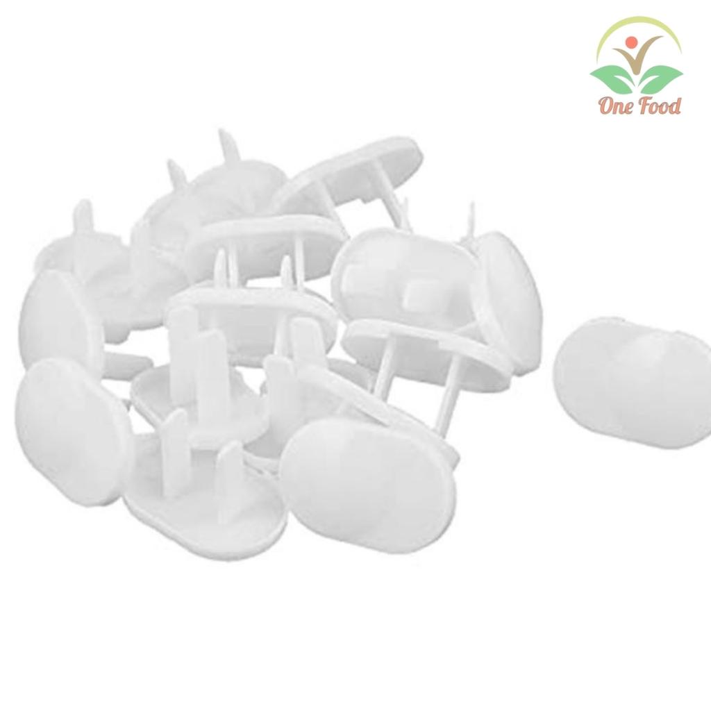 Nút Bịt Ổ Điện 2 Chân Bằng Nhựa ABS Cao Cấp, Nút Che Ổ Cắm Điện Bảo Vệ An Toàn Cho Bé Shop Onefood68