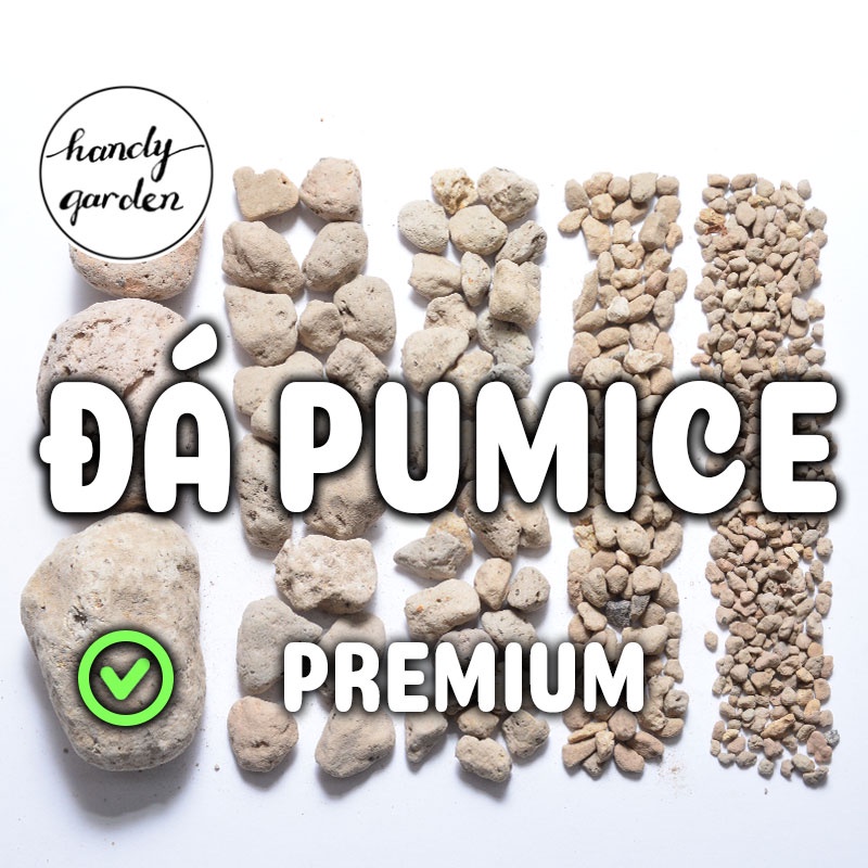3 Lít đá Pumice Premium, nặng 1.4kg đến 2kg, đá lông vũ, đá bọt Indonesia