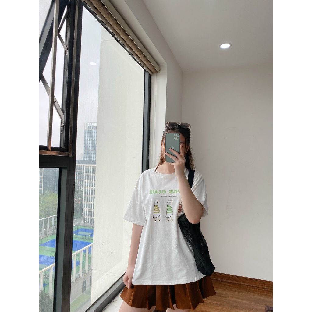 Áo Thun 3158 Đoàn Vịt Club PEONYB Nữ [FREESHIP]  Phông form rộng tay lỡ in hình vintage đường phố hàn quốc Ulzzang