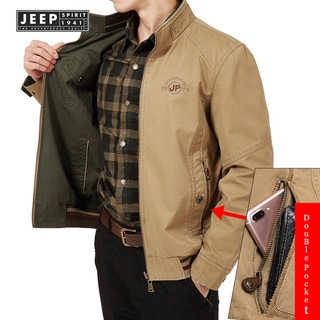 Áo khoác quân đội Jeep Spirit 1941 ESTD cotton hai mặt nhiều túi thời trang mùa thu cho nam 8XL