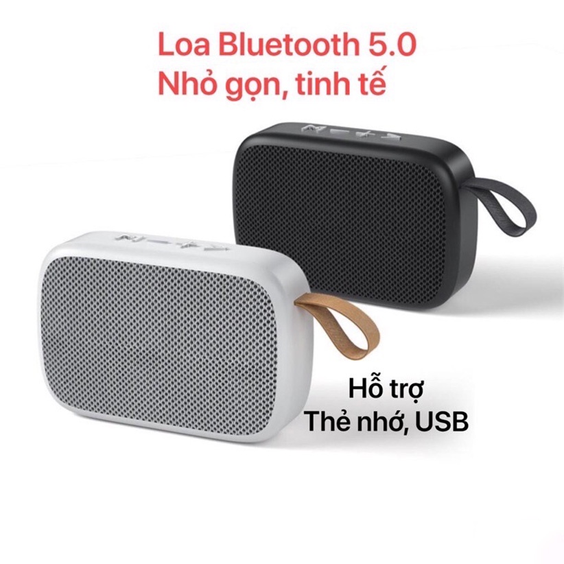 [CHÍNH HÃNG] Loa Nghe Nhạc Bluetooth 5.0 Wekome  Loa Gắn Thẻ Nhớ Và USB Màu đen