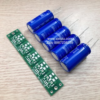 Combo 05 Siêu tụ 50F 2.7V MAXWELL USA + mạch PCB trắng khởi động xe máy