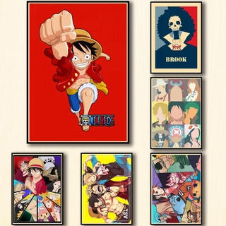 Set 50 Tấm Poster One Piece Khổ A3 # 1 Dán Tường Trang Trí Quán Cà Phê