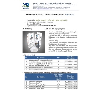 KHẨU TRANG KF94 VIỆT ĐỨC 4 LỚP