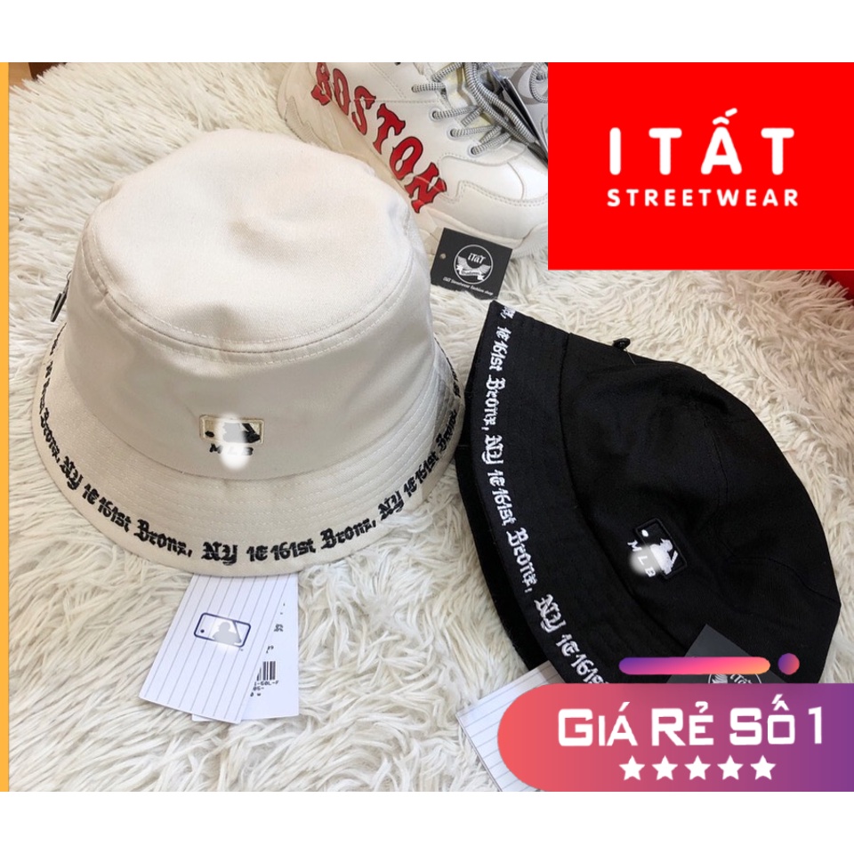 Mũ 2 mặt nón bucket NY Supreme nk BLCA vành thêu thời trang nam nữ unisex streetwear ulzzang
