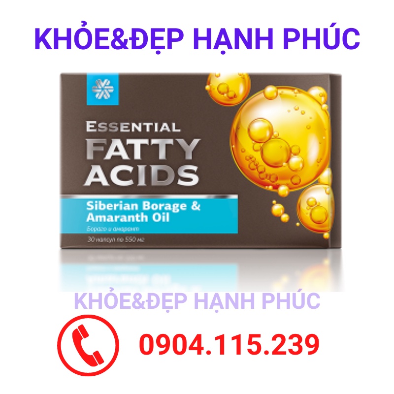 [ Hỗ trợ dị ứng - T11/23 ] Thực phẩm bảo vệ sức khỏe Essential Fatty Acids Siberian Borage &amp; Amaranth Oil – 30 viên/hộp