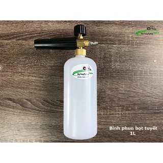 Bình phun bọt tuyết 1 Lít máy xịt rửa xe [cổ Đồng Thau] (không bao gồm khớp nối nhanh )