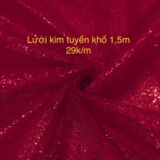 Lưới kim tuyến mềm khổ 1,5m 29k/m elvyho
