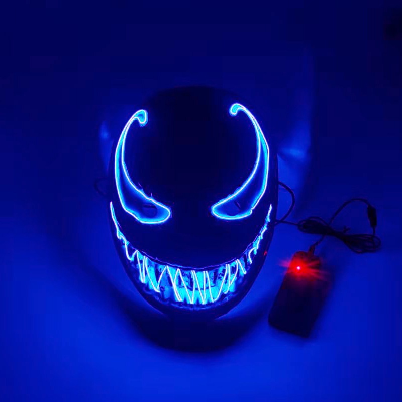 Mặt Nạ Venom 2 Led Độc Đáo Trang Trí Tiệc Halloween Cho Bé