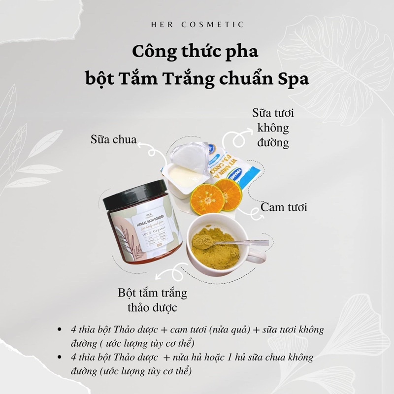 Gói Tắm Trắng Thảo Dược 50gr - Her Cosmetics