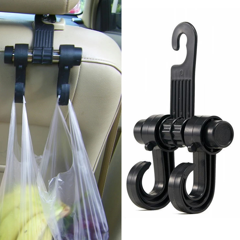 Móc treo đồ gắn sau ghế xe ô tô xoay 180 độ