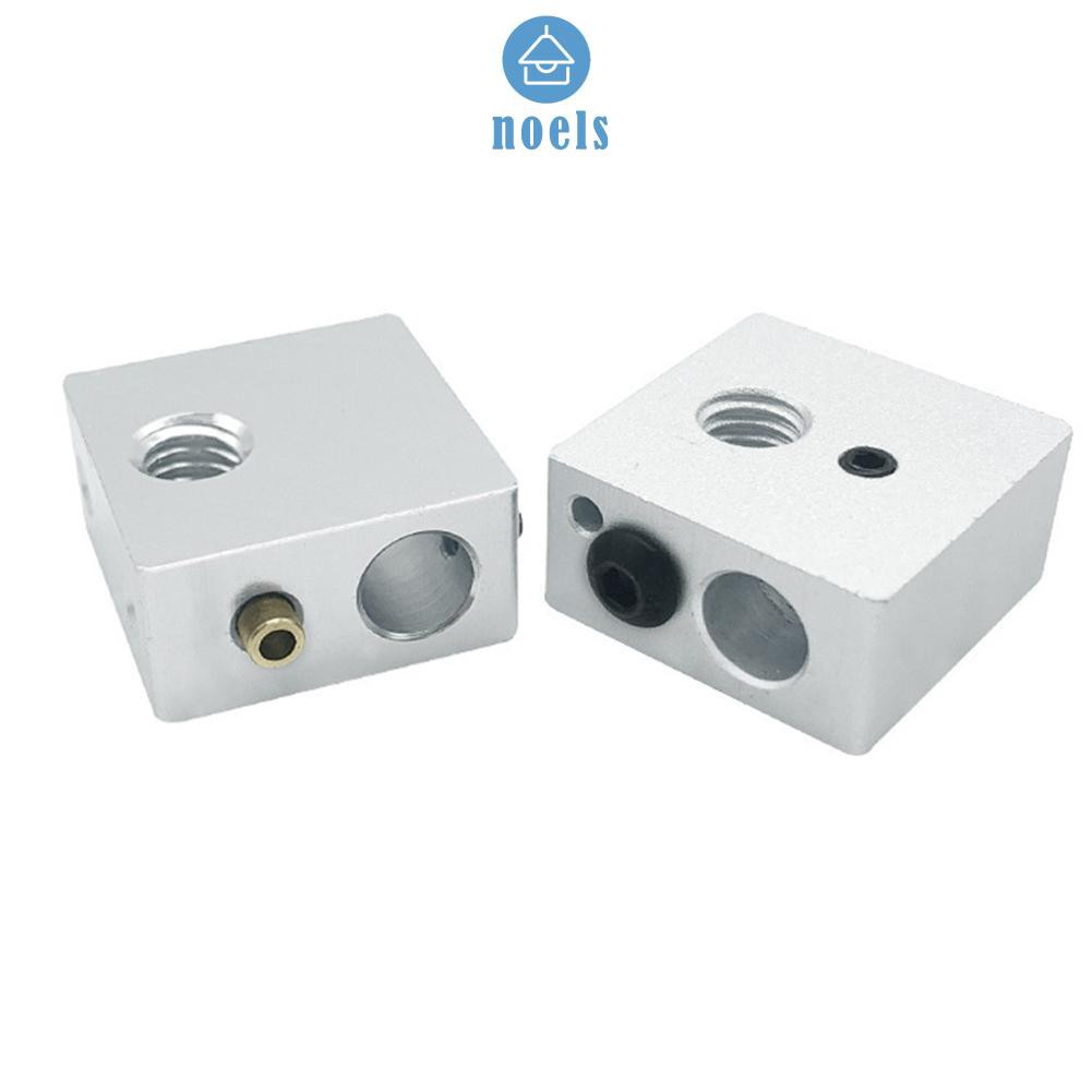 (Ready-Noel)2pcs MK7 MK8 Heated Block Heating Head 3D Printer Extruder Aluminum Blocks