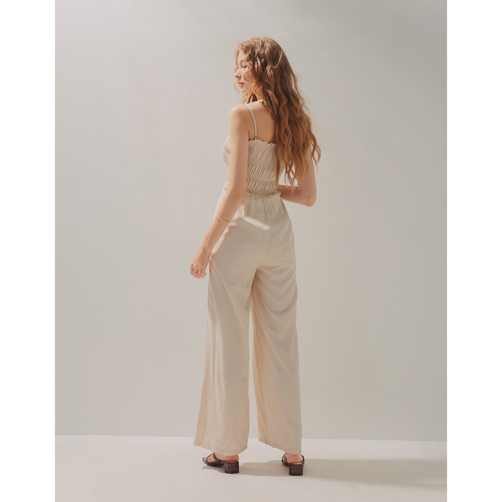 Jumpsuit dài 2 dây ống rộng nữ Air Space 2120128007