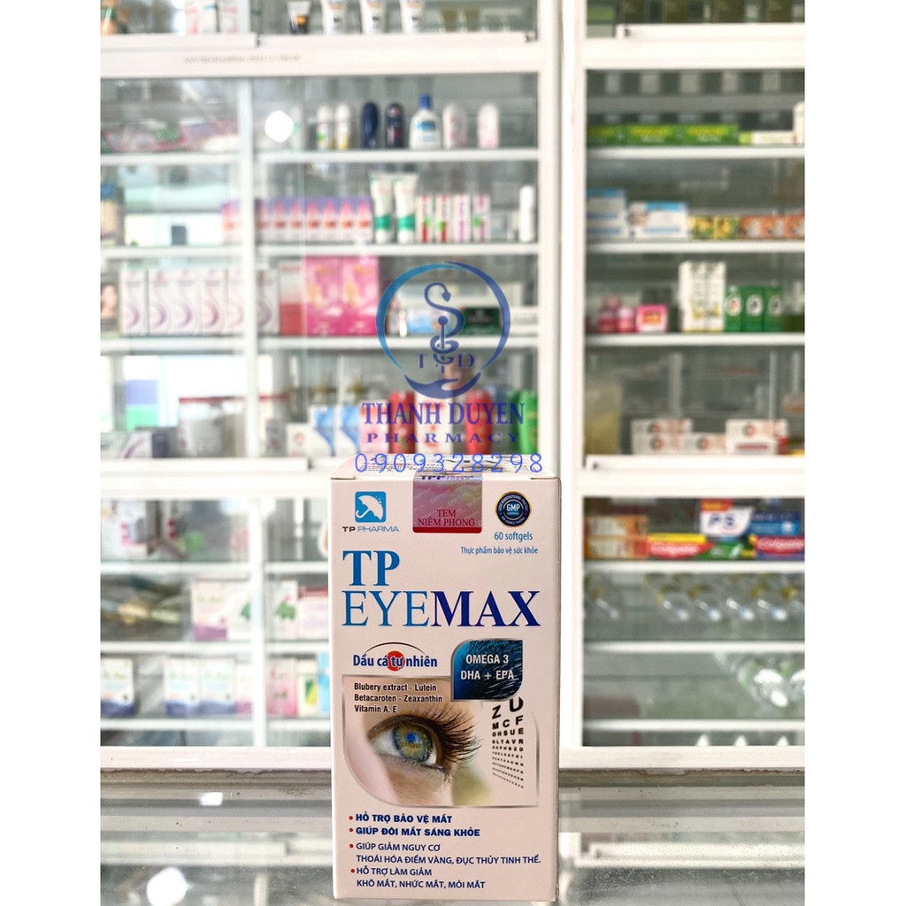 VIÊN UỐNG SÁNG MĂT TP EYEMAX ( Bảo vệ mắt , giúp đôi mắt sáng khoẻ)