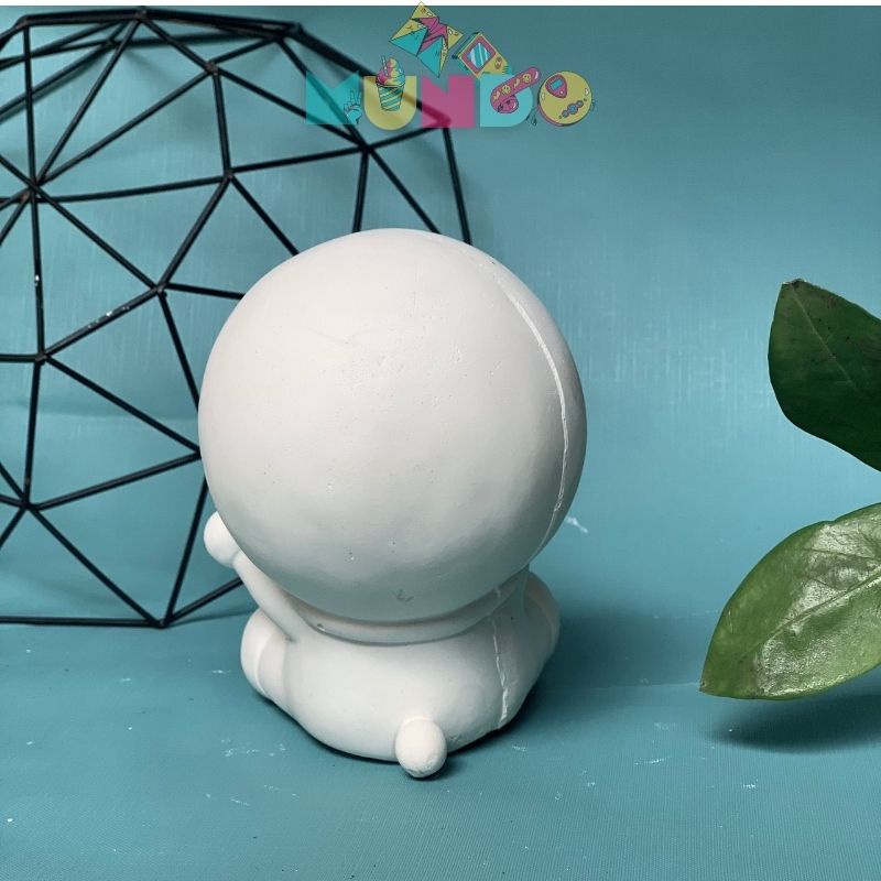 Tượng tô màu (có màu cọ) cao cấp DORAEMON, tượng thạch cao MUNDO