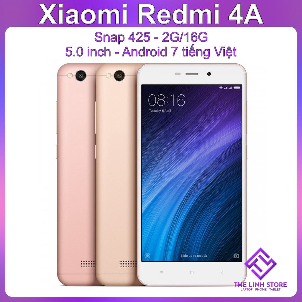 [Mã 157ELSALE giảm 7% đơn 300K] Điện thoại Xiaomi Redmi 4A 2 sim - Màn 5 inch pin tốt