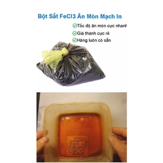Bột sắt fecl3 ngâm làm mạch diện tử 100g