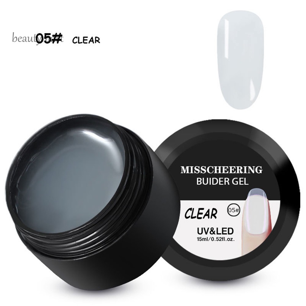 Hũ 15ml gel nối móng tay khô nhanh tạo lớp móng dày dặn