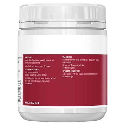 Vitamin E 500IU Healthy Care 200 viên