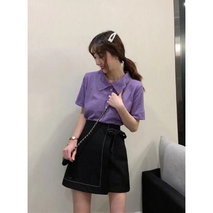 Chân Váy Chữ A Trơn Chỉ Nổi Có Nơ Buộc CV12 | BigBuy360 - bigbuy360.vn