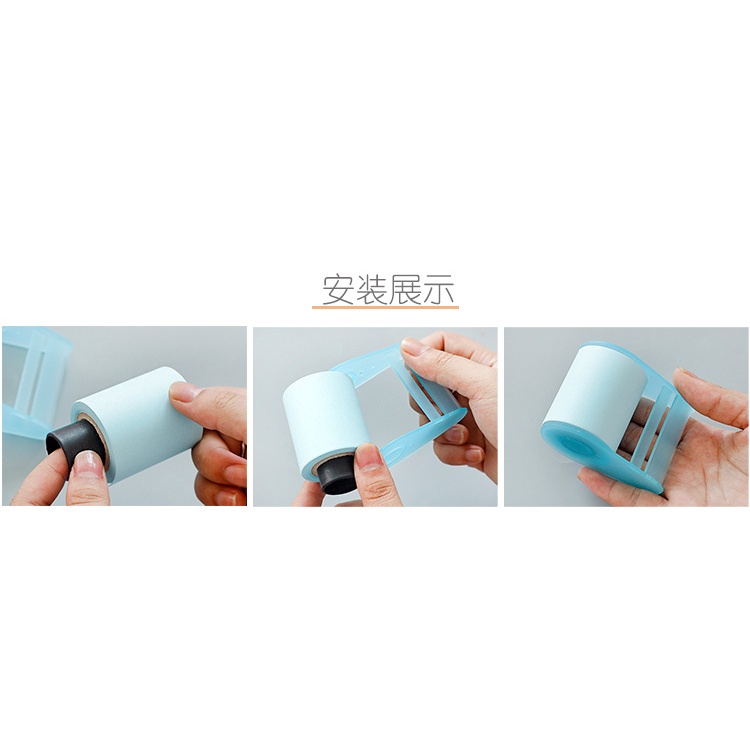 Giấy note cuộn ghi chú có keo dính kèm dao cắt tiện lợi, có thể thay lõi giấy, dài 8m, nhiều màu