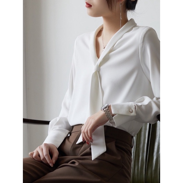 ÁO SƠ MI CÔNG SỞ DÂY CỔ