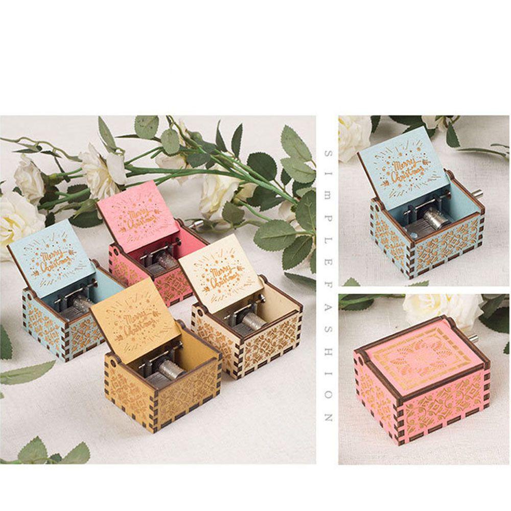 Hộp Nhạc Bằng Gỗ Làm Quà Tặng Giáng Sinh Năm Mới