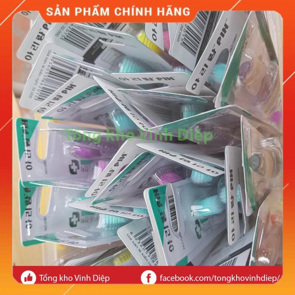 Combo 1 hộp nhựa 45 chiếc bàn chải đánh răng Hàn Quốc bền đẹp