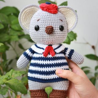 Thú bông móc len: gấu Koala