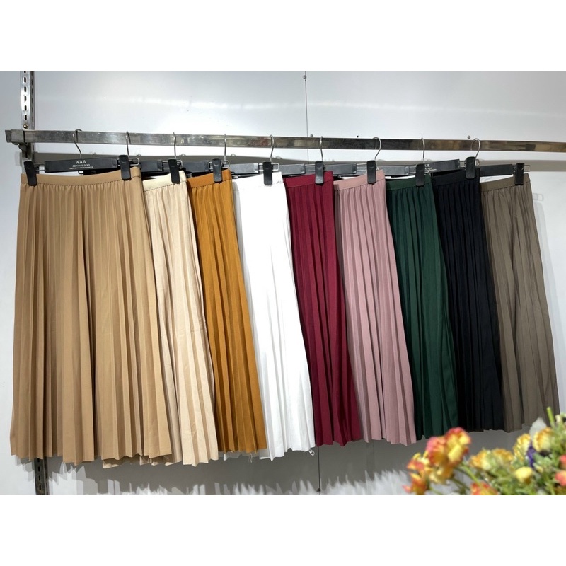 CHÂN VÁY XẾP LY KHÔNG BÓNG CẠP ĐẸP MS10692