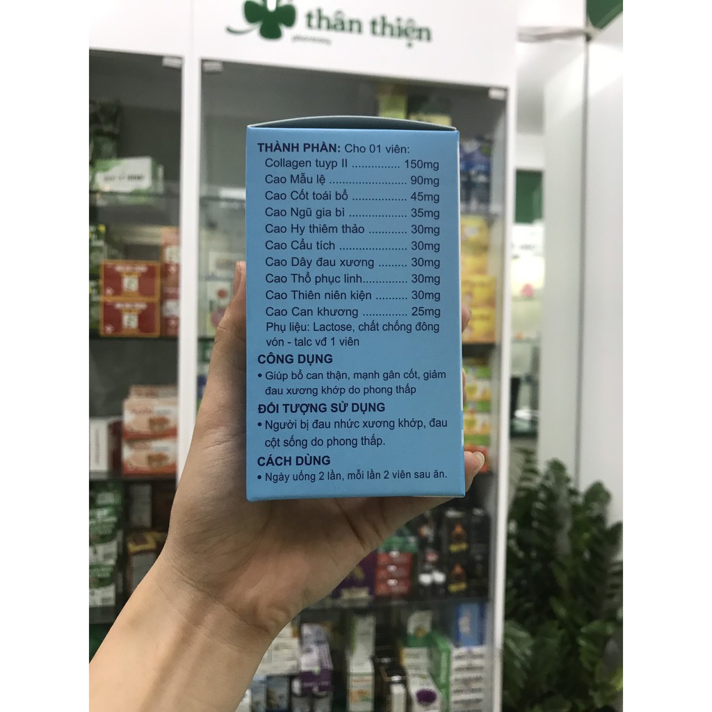 Kiện Khớp Tiêu Thống Collagen - Giúp hỗ trợ bổ can thận, kiện gân xương, hỗ trợ làm giảm các triệu chứng đau xương khớp
