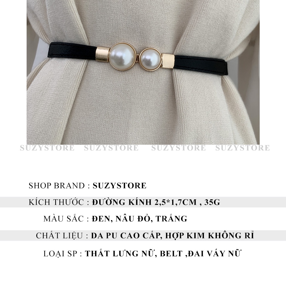 ĐAI VÁY nữ tròn nhỏ Suzystore - THẮT LƯNG nữ bản nhỏ nịt áo váy tròn nhỏ cài tiện lợi - Belt áo nhỏ xinh TLSU7
