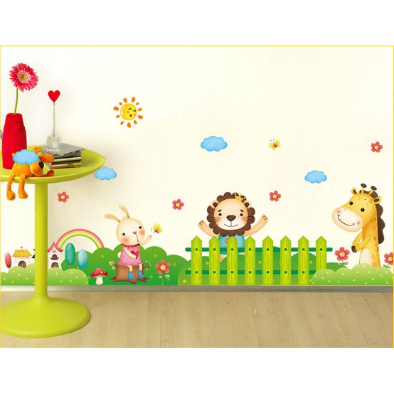 Decal trang trí Sư Tử trò chuyện cùng Bạn