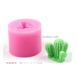 Khuôn Silicone Xương Rồng Sen Đá 4 Khía