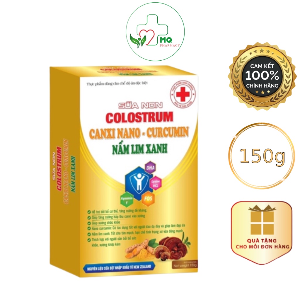 Sữa non Colostrum Canxi Nano Curcumin Nấm Linh Xanh THÁI DƯƠNG 150g