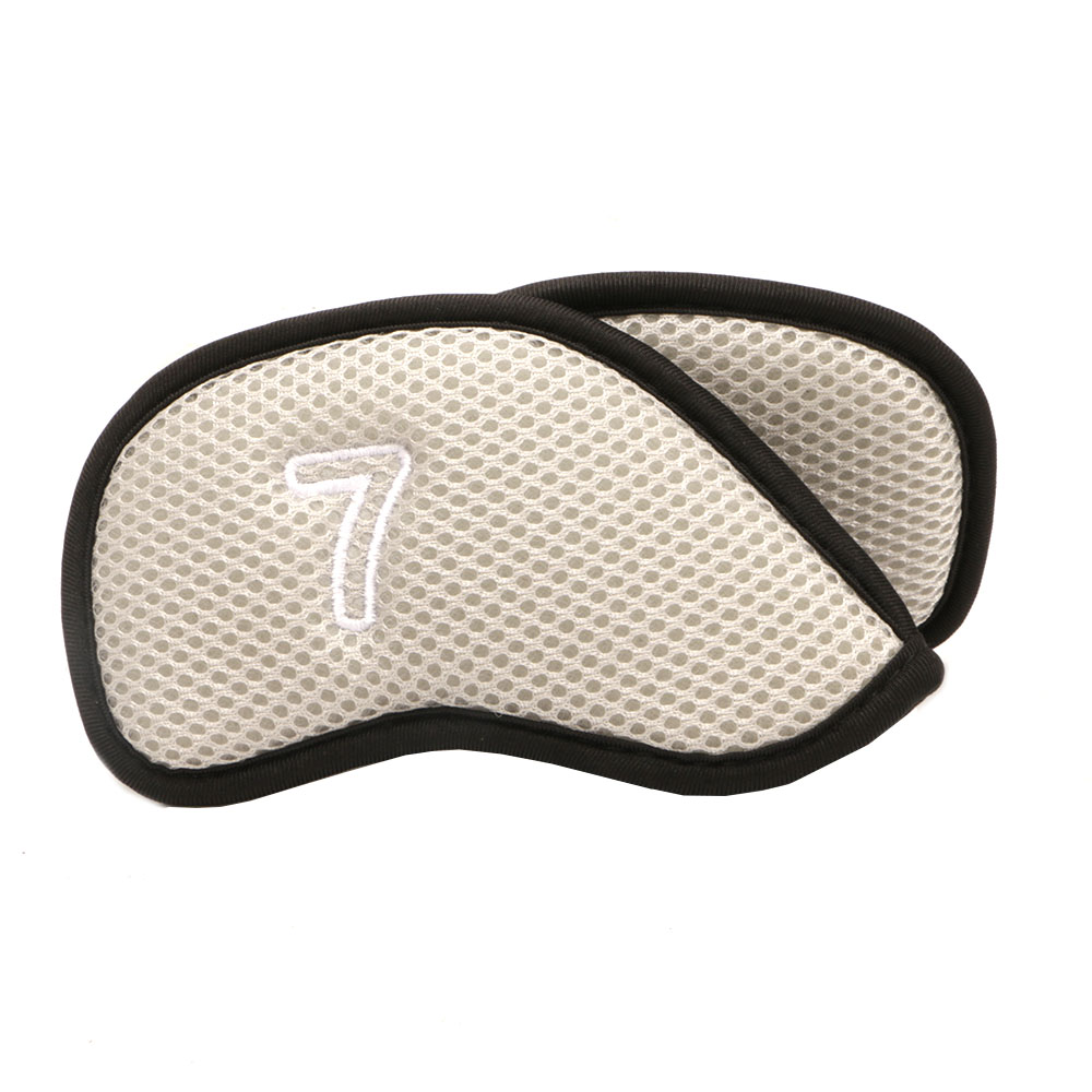 LANFY Sports Golf Club Cover Durable Golf Putter Accessories Golf Headcovers With Number Design Iron pole cover Protective Cover 3,4,5,6,7,8,9,P,S,A Golf Head Cover Golf Putter Golf Iron Covers Set blue/red/black