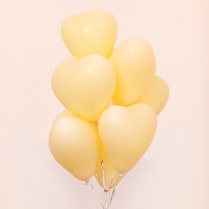 Set 50 Bong Bóng 10 Inch Hình Trái Tim Nhiều Màu Sắc Dùng Để Trang Trí Tiệc Sinh Nhật / Đám Cưới / Valentine