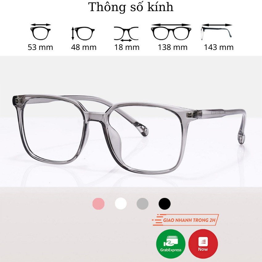 Gọng kính cận vuông nam nữ mắt kính vuông to Liupeyewear nhựa dẻo 217 , nhựa dẻo, đeo chống bụi, thời trang | BigBuy360 - bigbuy360.vn