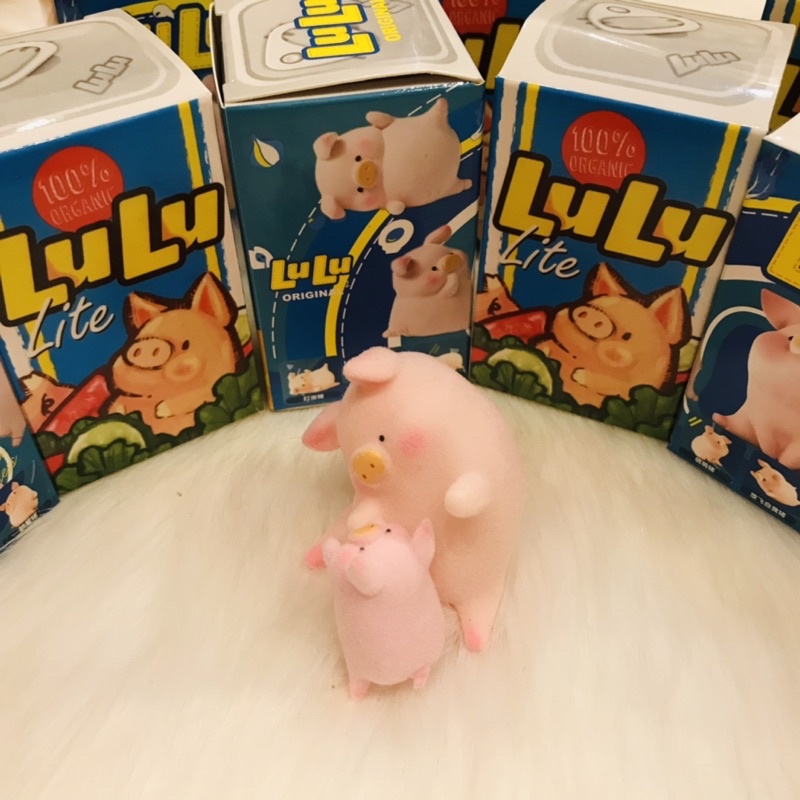 Bộ 2 mô hình Heo lớn &amp; heo nhỏ Lu Lu