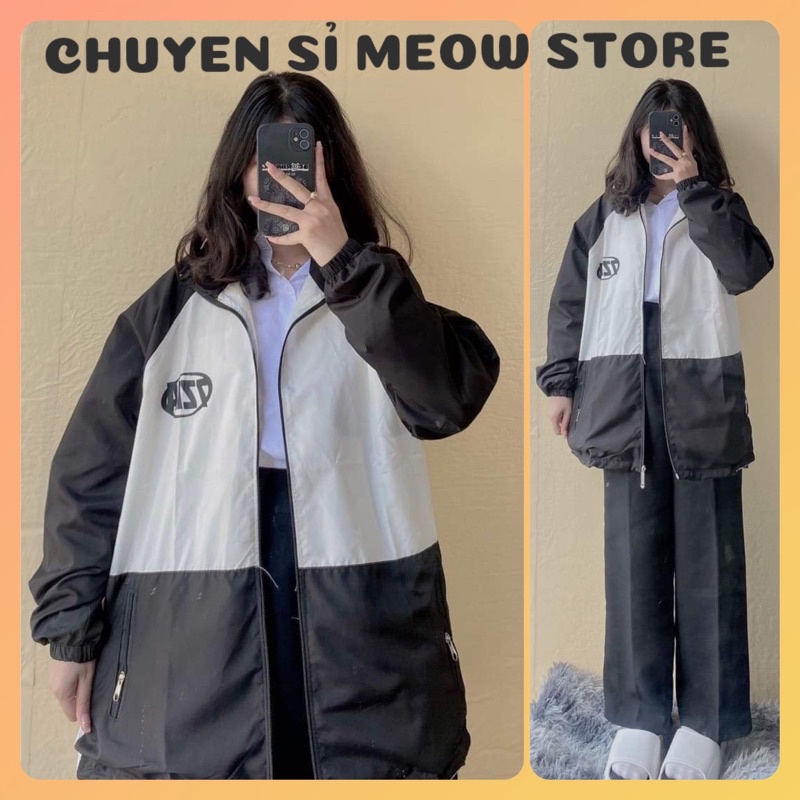 Áo khoác Dù Jacket logo 7zia nam nữ form rộng