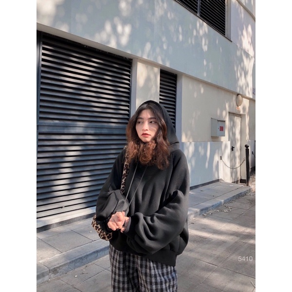 Áo hoodie nữ, áo hoodie crop trơn 5410