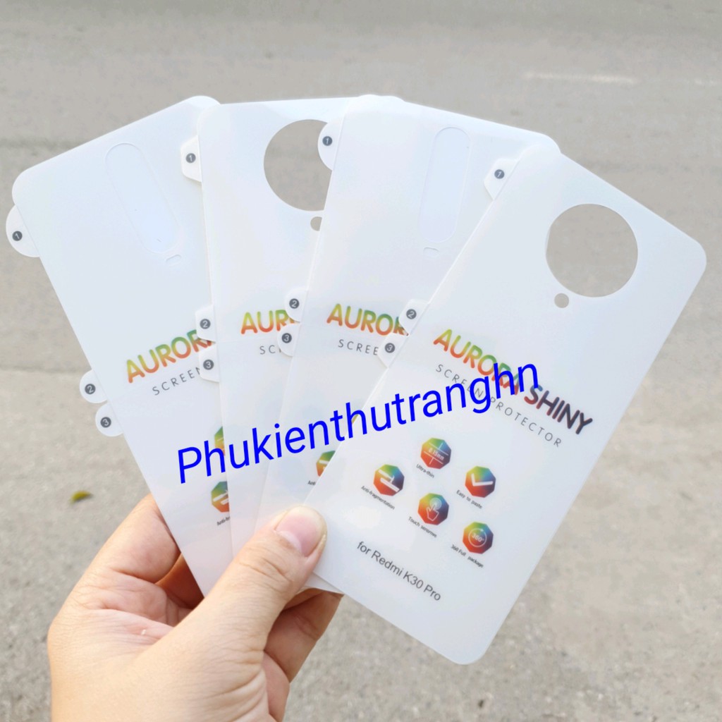 Miếng Dán ppf cầu vồng mặt sau cho Xiaomi Redmi K30/ K30 Pro/ K30 Ultra - chống trầy tự phục hồi vết xước