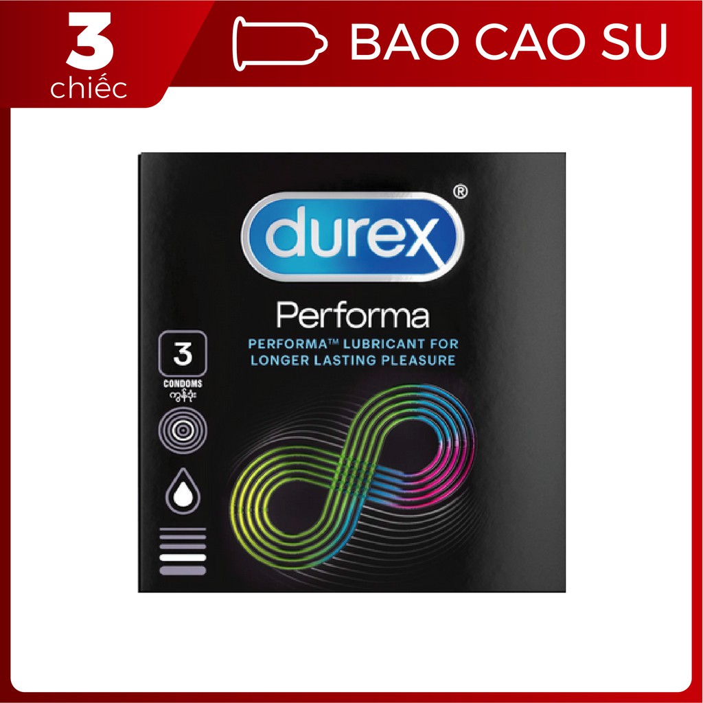 Bao Cao Su Durex Performa Hộp 3 Chiếc - BigBull Shop