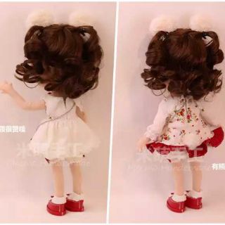 Búp bê vải cao cấp cô bé tóc xoăn